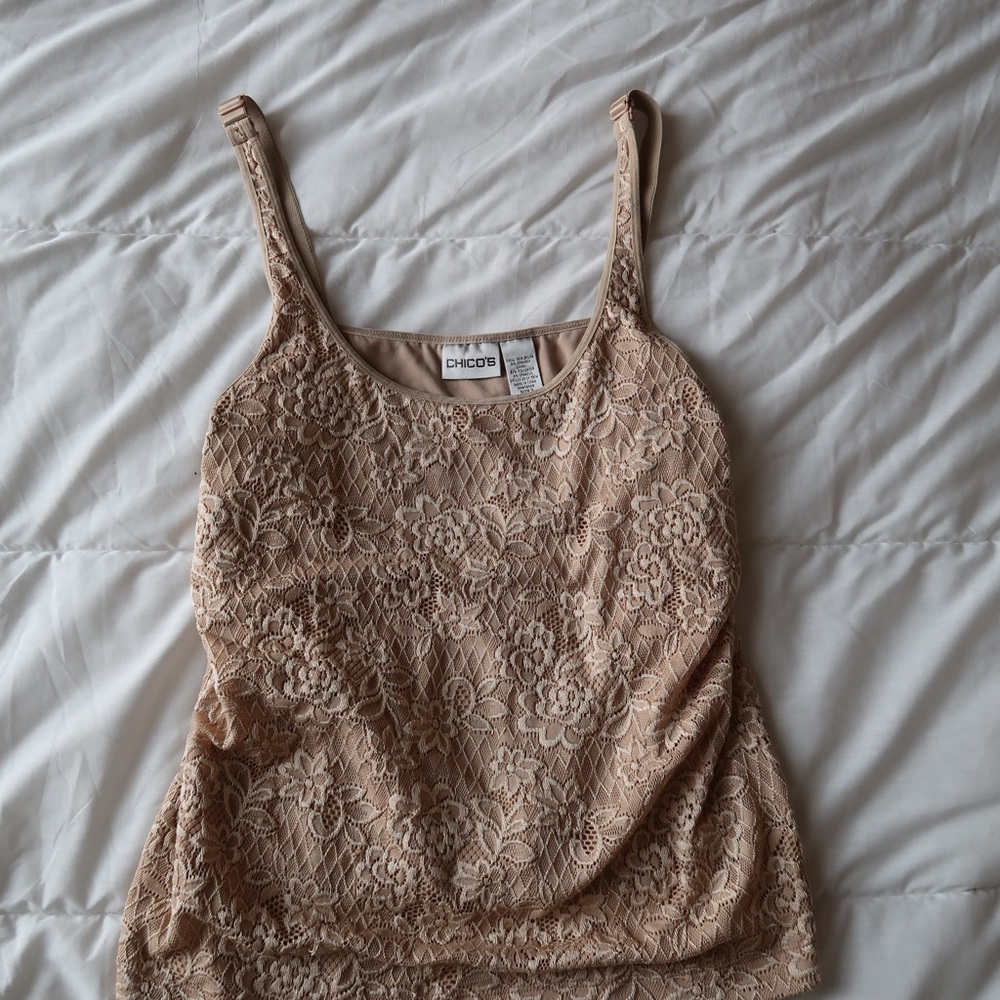 Chico’s Layering Embroidered Tank